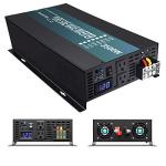 WZRELB 3500W Pure Sine Wave Solar Power Inverter Generator 24V DC to 120V AC Converter Car Inverter