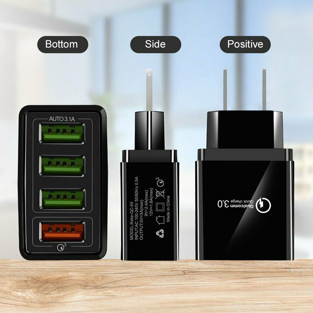 Fast USB Wall Charger for iPhone and Android