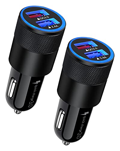 30W Dual Port Fast Car Charger for iPhone & Samsung