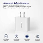 Amoner 2-Pack 15W 3-Port USB Wall Charger