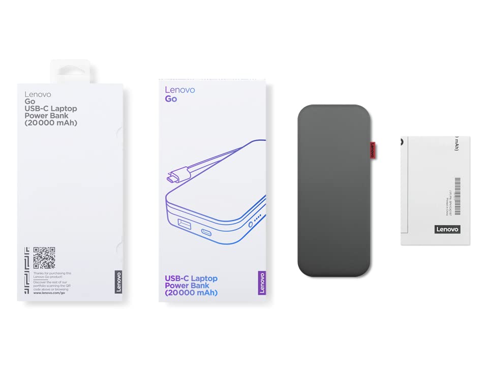 Lenovo Go 20000mAh USB-C Laptop Power Bank