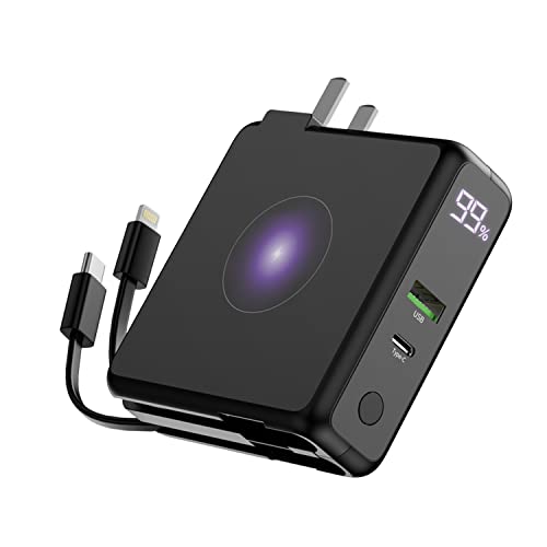 Sanag 10000mAh Portable Charger with Wireless Charging
