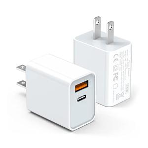 20W USB C Wall Charger Block - 2-Pack