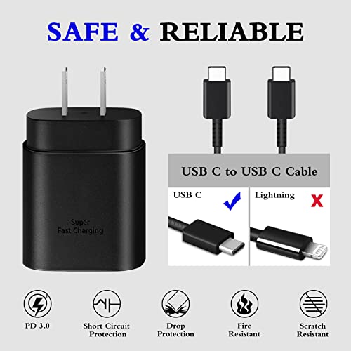25W Super Fast USB C Wall Charger & Cable