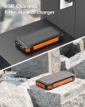 Hiluckey Solar Power Bank Charger: Fast Charging, Portable