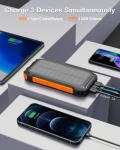Hiluckey Solar Power Bank Charger: Fast Charging, Portable
