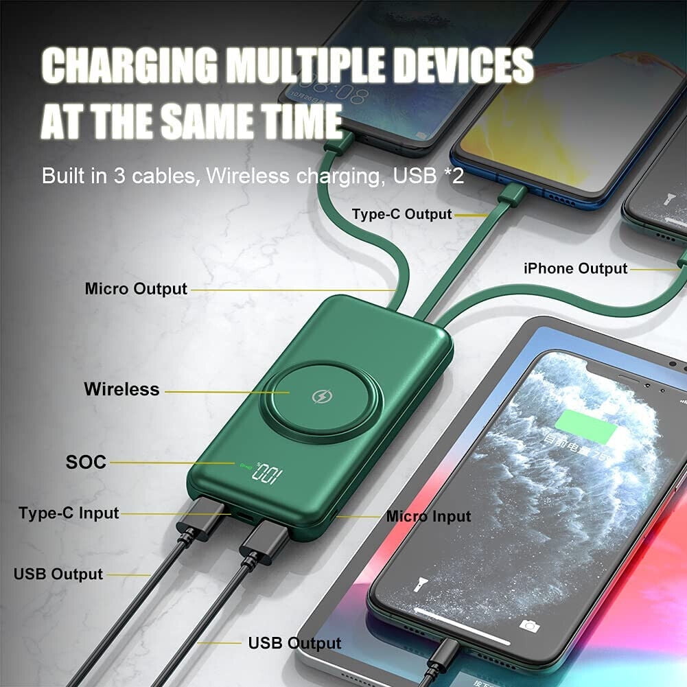 Tagital Wireless Power Bank - 50000mAh
