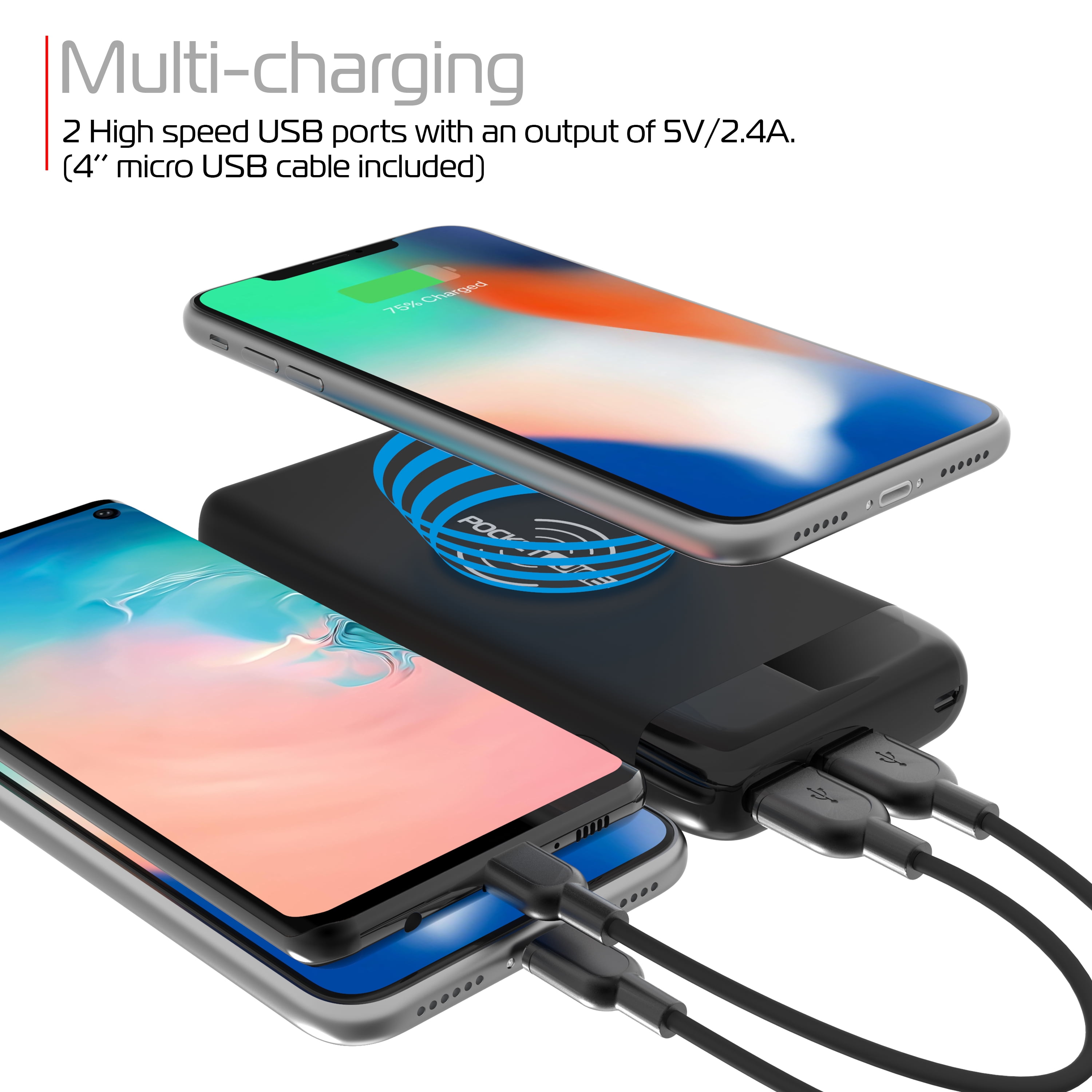 Wireless Pocket Juice Charger - 8K Dual USB