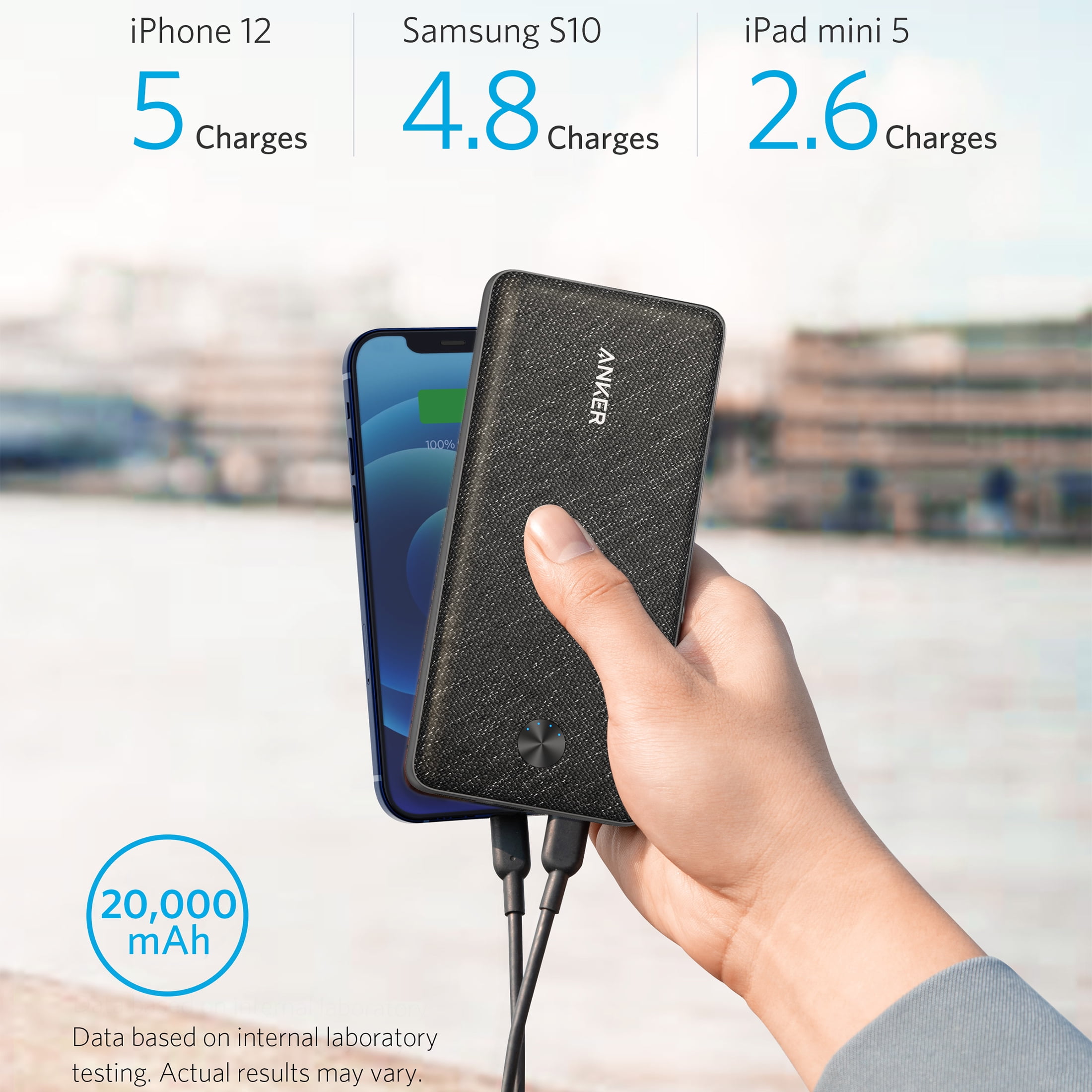 Anker USB-C Portable Charger - Black