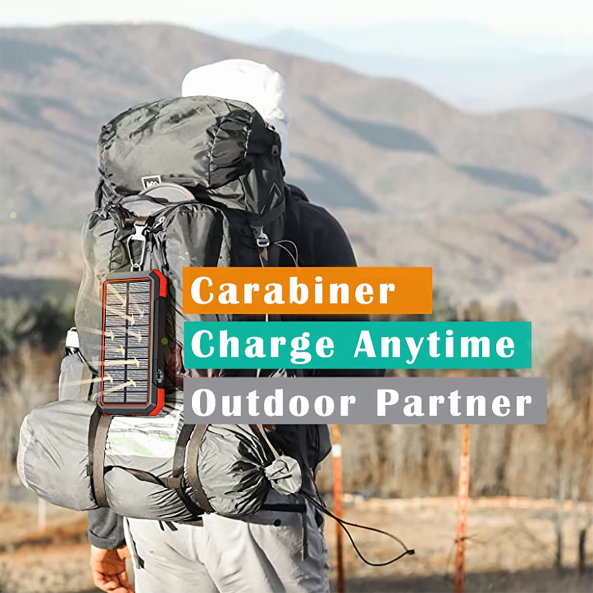 BLAVOR Solar Power Bank with Qi Charging