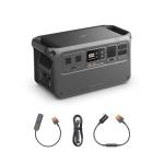 DJI Power 1000 Car Power Combo, 1024Wh Car Power Combo with Car Power Outlet to SDC Power Cable and SDC to Car Charger Plug Power Cable, LFP Cell, 2200W Stable Output, Generator for Road Trips