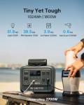 BLUETTI Elite 100 V2 (2025 New) Portable Power Station & Charger 1 (ships separately), 1024Wh LFP w/ 1800W AC, 560W DC-DC Charging, 1.8 H Full Charge via Car, Ideal for Car Camping, Vanlife, RV Travel