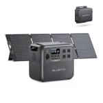 BLUETTI Solar Generator AC180 with 200W Solar Panel and Charger 1, 1152Wh LiFePO4 Portable Power Station with w/4 1800W (2700W Surge) AC Outlets, 560W DC-DC Fast Car Charger for Camping, RV, Off-Grid
