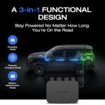 EF ECOFLOW 800W Alternator Charger with DELTA 3 Plus Portable Power Station, 3-in-1 Fast DC-DC Charger, Battery Charger & Jump Starter 8× Faster Than Cigarette Chargers
