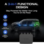 EF EcoFlow 800W Alternator Charger with Delta 2 Max Portable Power Station, 3-in-1 Fast DC-DC Charger, Battery Maintainer & Jump Starter 8× Faster Than Cigarette Chargers, Charges 2kWh in 2.6 hr