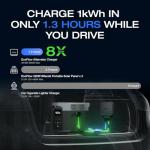 EF EcoFlow 800W Alternator Charger with Delta 2 Max Portable Power Station, 3-in-1 Fast DC-DC Charger, Battery Maintainer & Jump Starter 8× Faster Than Cigarette Chargers, Charges 2kWh in 2.6 hr