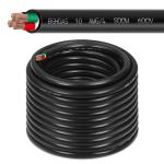 200ft 10/4 10 AWG Portable Power Cable (4 Conductor) - SOOW 600V 10 Gauge Electric Wire for Generator, Portable Lights, RV/EV Car Battery Chargers and Machinery - 200 Feet Electrical Cord