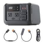 DJI Power 500 Car Power Combo, 512Wh Portable Power Station with Car Power Outlet to SDC Power Cable and SDC to Car Charger Plug Power Cable, 1000W Max Output, Generator for Road Trips