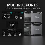 M2000 Portable Power Station 2008Wh Generator with Alternator Charger Fleet 1000 Set for Car and Solar Fast Charging Batteries sutible for Gasoline/Diesel Cars, Outdoor, RV Travel