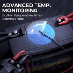 Car Battery Charger TOPDON T90A, 12/24V Automatic Smart Battery Maintainer & Desulfator & Trickle Charger with Overcharge Protection & Temperature Compensation, 5A-90A Adjustable Charging Current