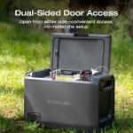EF ECOFLOW GLACIER Classic 35L Portable Fridge Freezer with Battery, 43H Cooling Car Refrigerator, Battery Powered with App Control, 6 Charging Options, Fast&Quiet Electric Cooler for Camping, RV