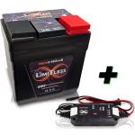 pkg Limitless Lithium Nano-HDv3 30AH Motorcycle/Power sports Battery with Charger