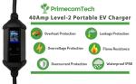 32Amp & 40Amp Primecom Level 2, Electric Vehicle (EV) Charger, (240V, 32A/40A), NEMA 14-50 Electric Car Charger, 30 feet, 40 feet, and 50 Feet Lengths for TESLA Level2 EV Charger (50, 40Amp) for Tesla