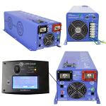 AIMS Power 4000 Watt / 12000 Watt Peak Pure Sine Inverter Charger 12 Volt DC to 120/240 Volt AC with LCD Remote