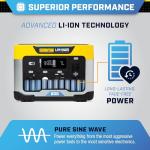 Champion Power Equipment 201189 579-Wh Power Station 1200/600-Watt Portable Lithium-Ion Battery Solar Generator