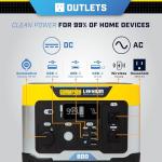 Champion Power Equipment 201189 579-Wh Power Station 1200/600-Watt Portable Lithium-Ion Battery Solar Generator