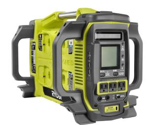 RYOBI 1800-Watt Power Station Battery Inverter Push Button Generator/Charger (Tool-Only)