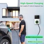 Autel Home Smart Electric Vehicle (EV) Charger up to 50Amp, 240V, Indoor/Outdoor Car Charging Station with Level 2, Wi-Fi and Bluetooth Enabled EVSE, 25-Foot Cable(Silver)