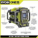 RYOBI 1800-Watt Power Station Battery Inverter Push Button Generator/Charger (Tool-Only)