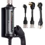 J+ Booster 2 Electric Vehicle EV Charger with TT-30 Adapter | Level 2 Portable 40 Amp Fast Charging Station for All EV's Home Indoors or Outdoors, ETL Certified, EVSE