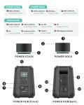 YOOATOM Origin 800 Power Hub Modular Power Station, 800W Portable UPS Battery Backup, 720Wh Shareable Power Banks, 13 Output Ports, Fast Charging Solar Generator for Home, Camping, Emergency, Outdoor
