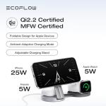 EF ECOFLOW 3-in-1 Fast Wireless Charger Stand