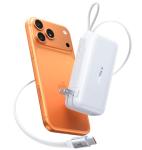 TORRAS EasyGo 3-in-1 Portable Charger, Built-in 28in Retractable USB C Cable and Wall Plug, 10000mAh Power Bank 35W Fast Charging, Travel Essentials Phone Battery Pack for iPhone 17 16 15 iPad Galaxy