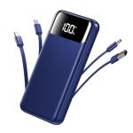 Portable Charger, 50000mAh Power Bank with Built in Cables, 22.5W Fast Charging Battery Pack, Portable Phone Charger for Travel Camping Essential,PowerBank Compatible with iPhone 17/16/15/14-Navy