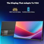 ZSCMALLS Battery Wireless Portable Monitor, 8000mAh 15.6" 1080P IPS USB-C/HDMI Second Screen, Built-in Speakers, Support AirPlay/Miracast for Laptop/Phone/Tablet/Switch/Xbox