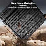 18 Inch Carry On Luggage Suitcase Locks TSA Approved Hardside Lightweight Suitcase with Cup Holder TSA Lock Carry On Luggage with USB Port Phone Holder Suitcases with 360° 8 Double Spinner Wheels