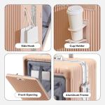 Wodtip 20-Inch Carry-On with USB Port & Cup Holder