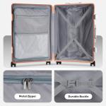 Wodtip 20-Inch Carry-On with USB Port & Cup Holder