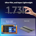 ZSCMALLS Battery Wireless Portable Monitor, 8000mAh 15.6" 1080P IPS USB-C/HDMI Second Screen, Built-in Speakers, Support AirPlay/Miracast for Laptop/Phone/Tablet/Switch/Xbox