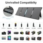 E-POWO 60W Portable Solar Panels Chargers with USB-C, USB-A and DC Outputs Foldable IP67 Waterproof Solar Panel for Camping,Power Emergency for Small Power Station,Phones, Power Banks