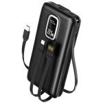 DXUN Portable Charger Power Bank - 22.5W Fast Charging 45800mAh Portable Phone Charger with Built in Cables,External Battery Pack USB C Out/Input for iPhone 16/15/14 Series,Galaxy,Tablet, etc.(Black)