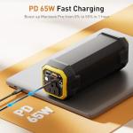 Paopaoyu Laptop Power Bank, 31200mAh with 120W AC Outlet Potable Charger 65W PD USB C Fast Charging Travel Power Bank, 4-in-1 Backup Power Source for Laptop MacBook iPad Tablet Phone and More