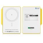 MeshPocket 5000mAh Qi2 Magnetic Power Bank 20W Wired Fast Charge 15W Wireless Charge Integrated nRF52840 SX1262 Supports 915MHz LoRa Bluetooth 5.0 with E-Ink Display Compatible with Meshtastic(Yellow)