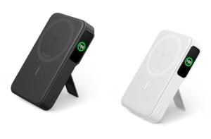 Anker MagGo Power Bank, Qi2 Certified 15W Ultra-Fast MagSafe-Compatible Portable Charger, 10,000mAh Battery Pack with Smart Display & Foldable Stand, for iPhone 15/14/13 Only (USB-C Cable Included)