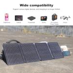 EYONGPV 36W Portable Foldable Solar Panel & Solar Charger with Croc-Eye USB-C PD Fast Charging Output, IP67 Waterproof Compact Solar Charger for Phones, Power Banks, Camping, Hiking, Backpacking