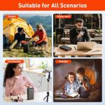 Paopaoyu Laptop Power Bank with 120W AC Outlet, 98Wh/27000mAh Portable Charger 65W PD USB C Fast Charging Laptop Battery Bank for iPhone Series, MacBook, Dell, Samsung and More